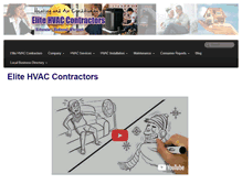 Tablet Screenshot of elitehvaccontractors.com